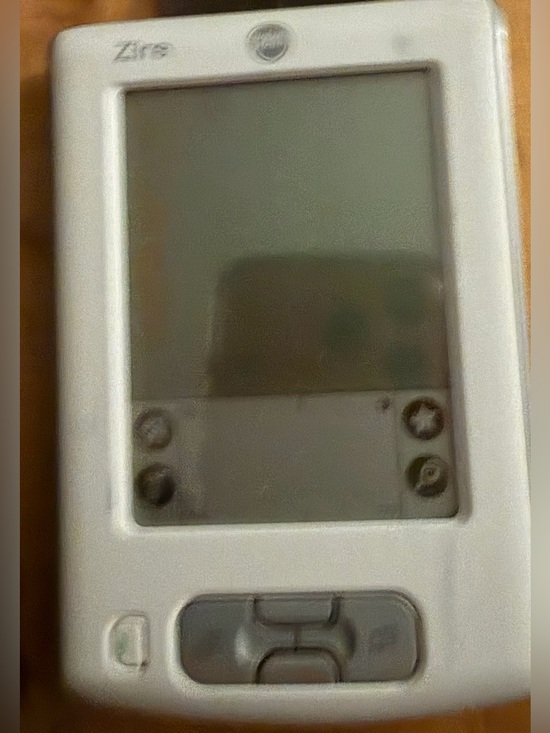 Vintage Palm Zire Silver Handheld PDA - Classic Personal Organizer